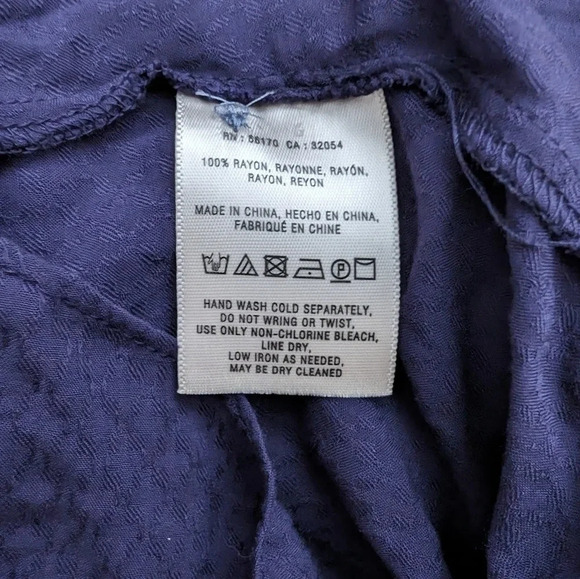 Moving Sale!  💘 Maeve Blue Pintuck Peasant Blouse Women’s Size 4 - Picture 5 of 6